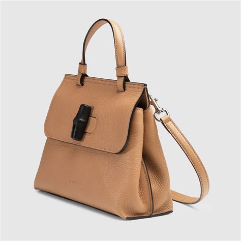 gucci bamboo daily medium leather top handle bag|where to buy Gucci bamboo bag.